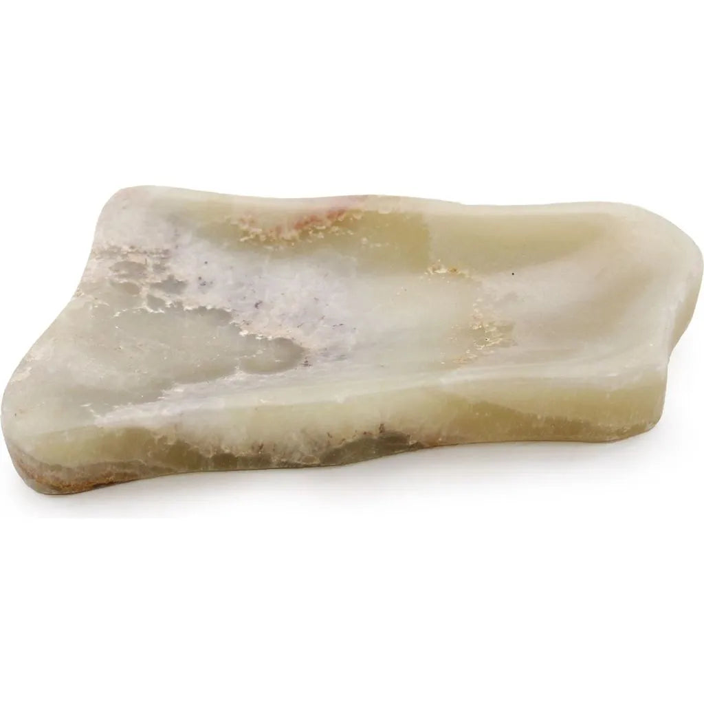 Emmy Jane Onyx Soap Dishes - Classic White Honey & Natural Home & Garden > Bathroom Accessories > Soap Dishes & Holders > Natural Soap Dishes > Onyx Soap Dishes emmy-jane-boutique.myshopify.com