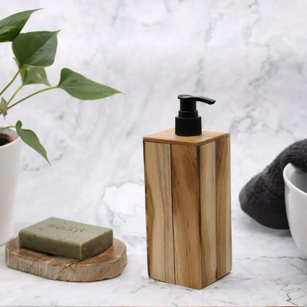 Emmy Jane Wooden Soap Dispensers - Handmade Natural Coconut & Sustainable Teak Wood Home & Garden > Bathroom Accessories > Soap & Lotion Dispensers > Handmade Natural Coconut & Sustainable Teak Wood Soap Dispensers emmy-jane-boutique.myshopify.com