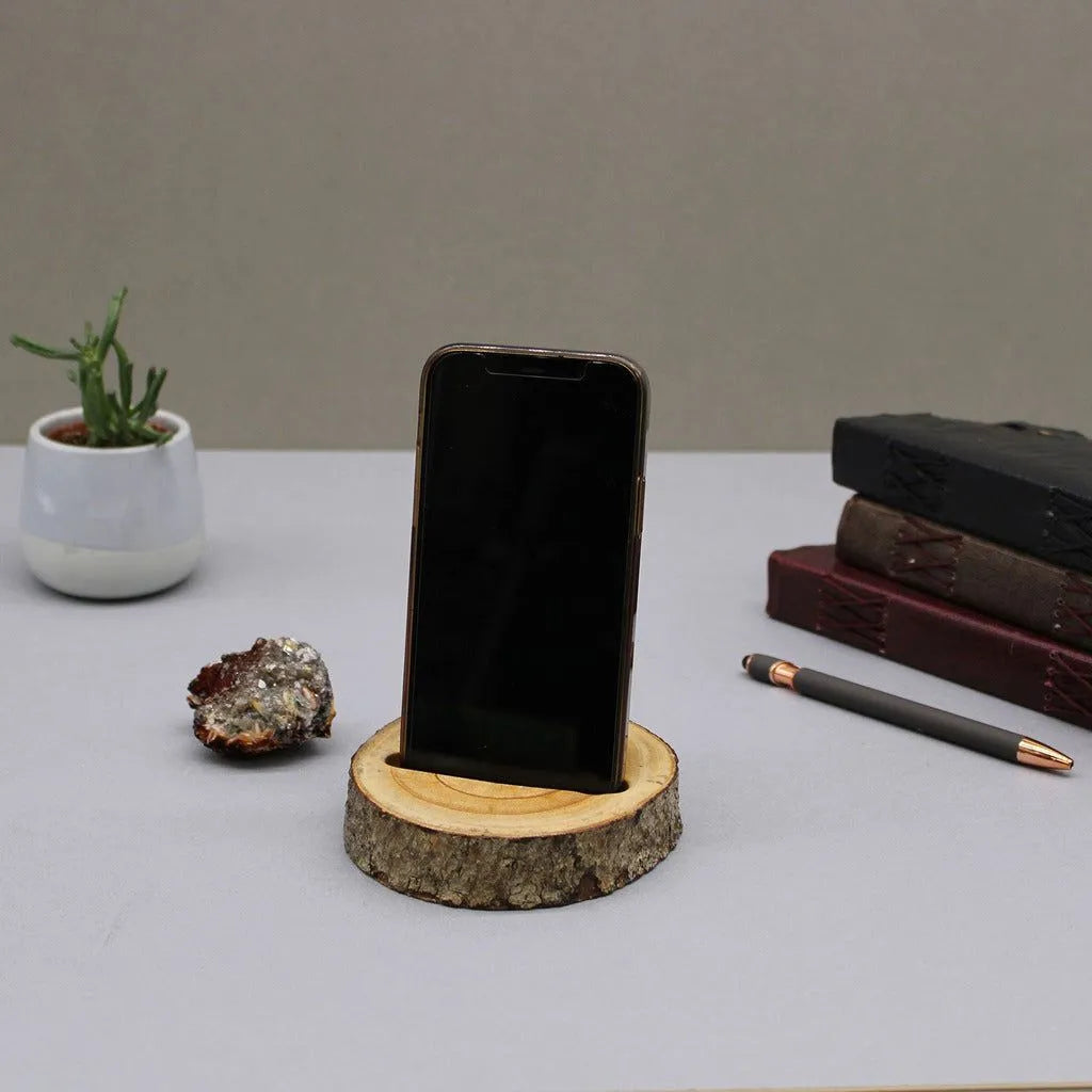 Emmy Jane Natural Wooden Phone Holders - Mobile Device Phone Wood Stand Electronics > Communications > Telephony > Mobile Phone Accessories > Mobile Phone Stands > Wood Phone Stand > Eco-friendly wood phone holder emmy-jane-boutique.myshopify.com