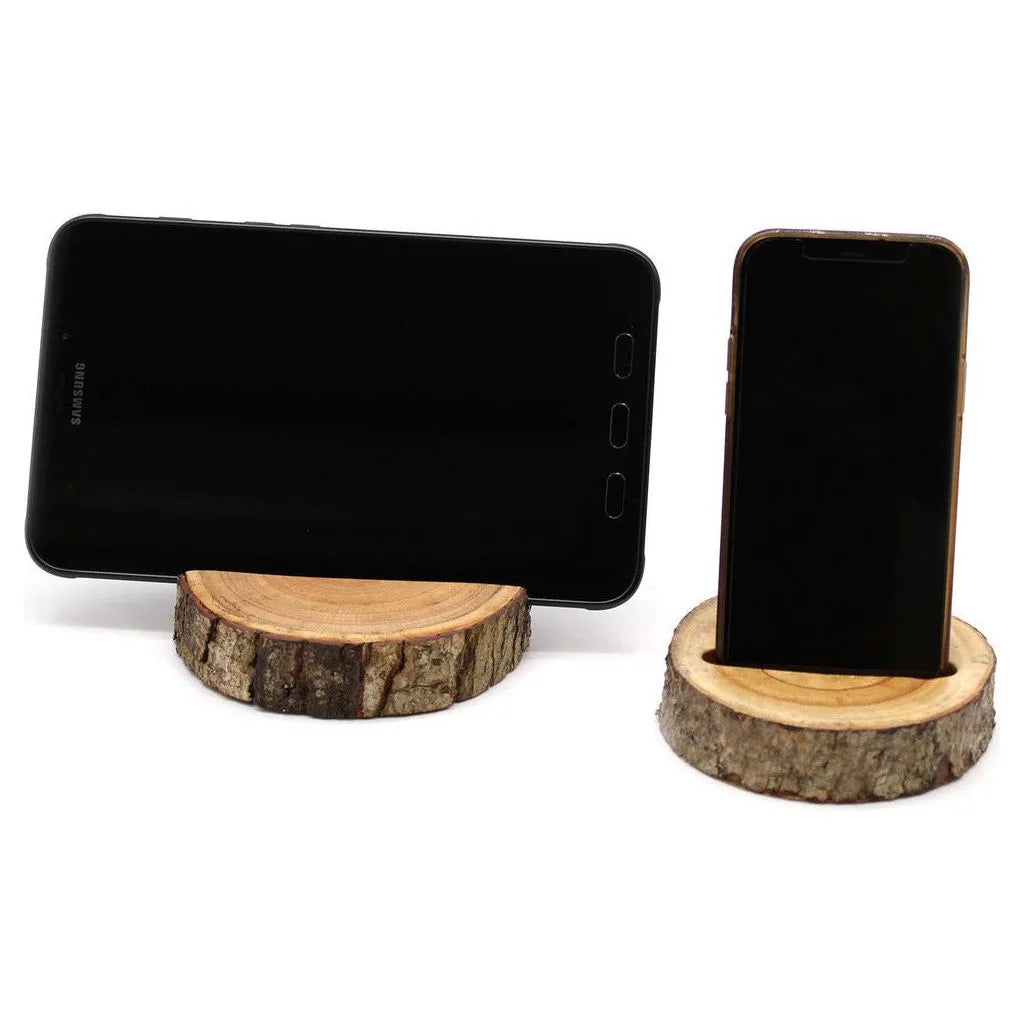 Emmy Jane Natural Wooden Phone Holders - Mobile Device Phone Wood Stand Electronics > Communications > Telephony > Mobile Phone Accessories > Mobile Phone Stands > Wood Phone Stand > Eco-friendly wood phone holder emmy-jane-boutique.myshopify.com