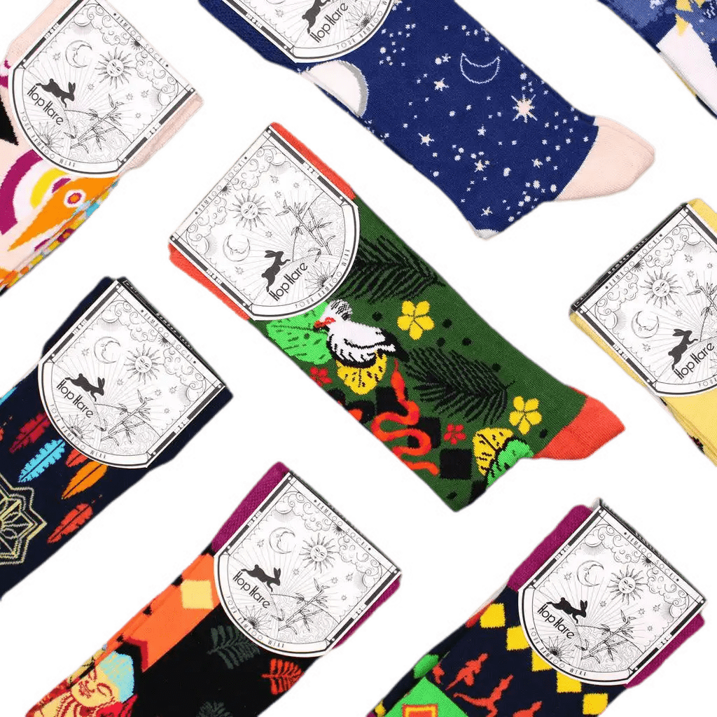 Hop Hare Soft Bamboo Socks - Hop Hare Sizes UK 3.5 - 11.5 Unisex - 7 Designs Clothing & Accessories > Clothing > Underwear & Socks > Socks > Unisex Socks > Colouful Soft Bamboo Socks emmy-jane-boutique.myshopify.com
