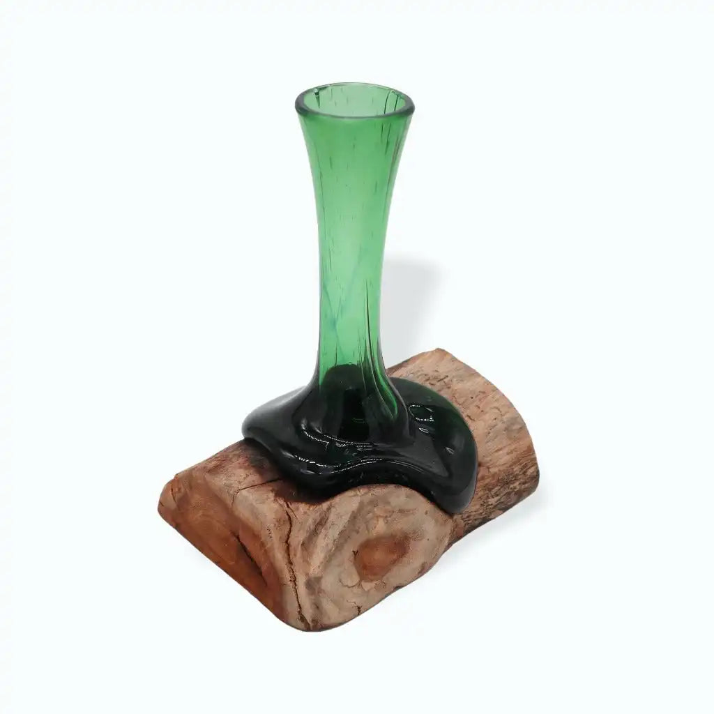 Emmy Jane Handmade Glass Vases - Recycled Beer Bottles & Gamel Wood Home & Garden > Decor > Vases > Glass Vases > Handmade Glass Vases > Eco-Friendly Recycled Glass Vases emmy-jane-boutique.myshopify.com