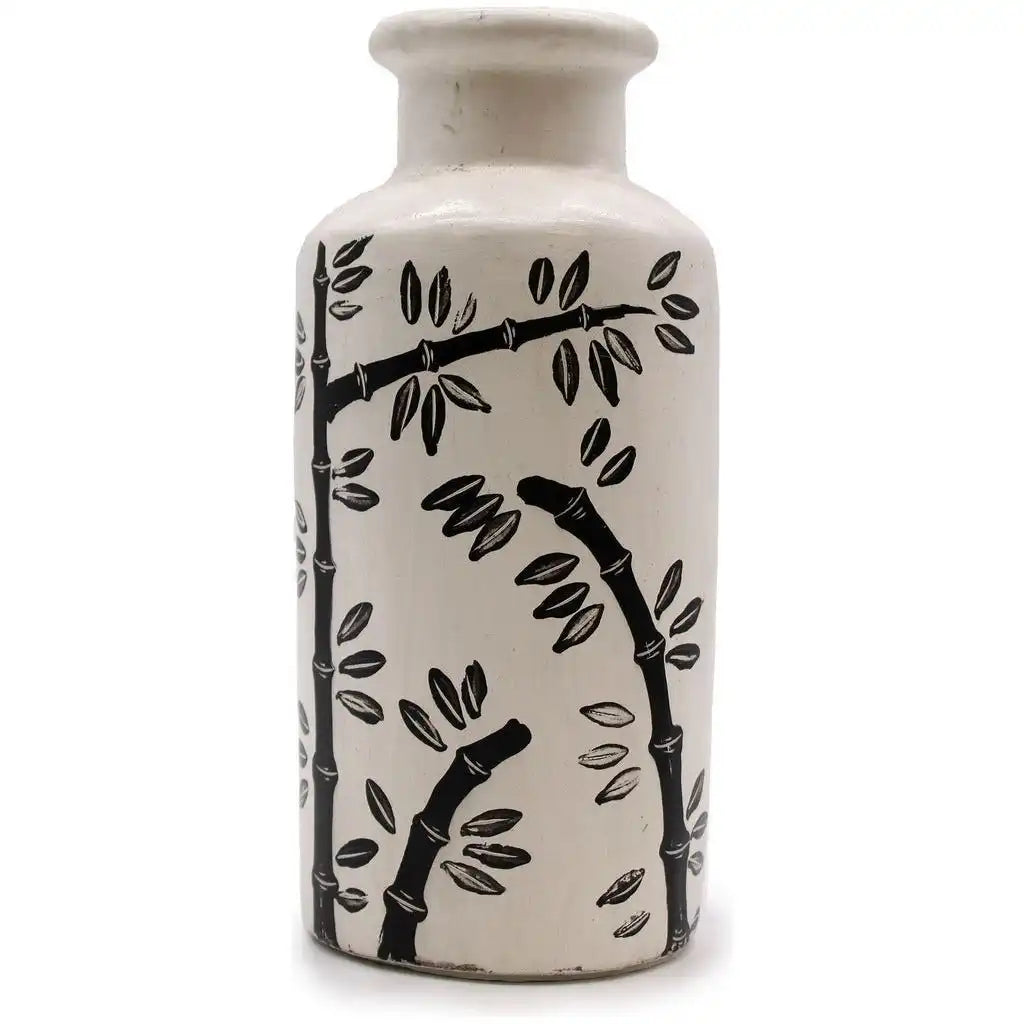 Emmy Jane Ceramic Vases from Lombok - Indonesian pottery - Fairly Traded - Black & White Home & Garden > Decor > Vases > Ceramic Vases from Lombok > Indonesian pottery Vases > Fairly Traded vases > Black & White Vases emmy-jane-boutique.myshopify.com