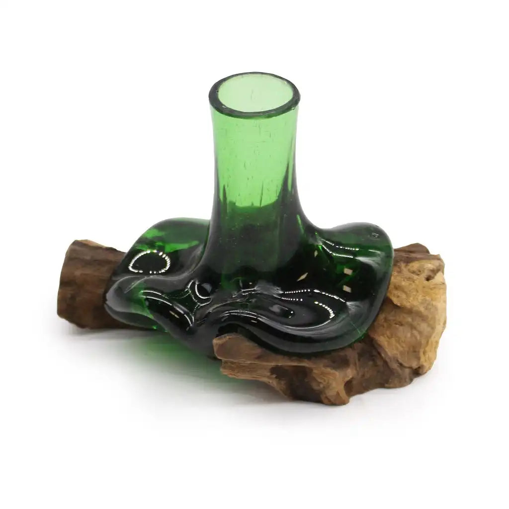 Emmy Jane Handmade Glass Vases - Recycled Beer Bottles & Gamel Wood Home & Garden > Decor > Vases > Glass Vases > Handmade Glass Vases > Eco-Friendly Recycled Glass Vases emmy-jane-boutique.myshopify.com