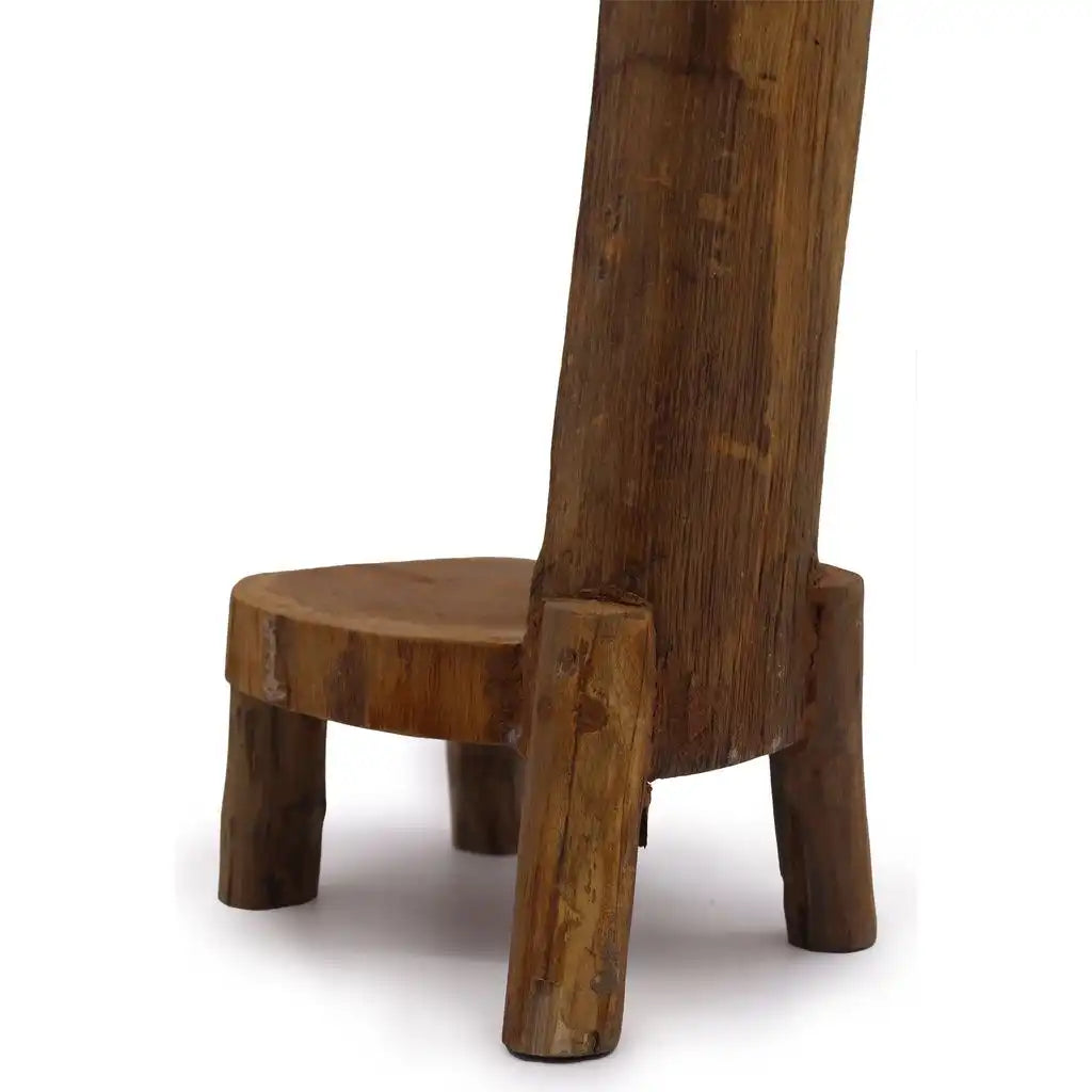 Emmy Jane Natural Wooden Display Stand - Rustic Teak Log Shelves Furniture > Shelving > Bookcases & Standing Shelves > Wooden Display Shelves emmy-jane-boutique.myshopify.com