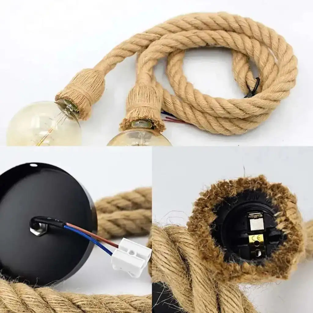 LEDSone Modern Hemp Rope Hanging Pendant Lights Home & Garden > Lighting > Lighting Fixtures > Ceiling Light Fixtures > Modern Hemp Rope Lights > Hanging Pendant Lights emmy-jane-boutique.myshopify.com
