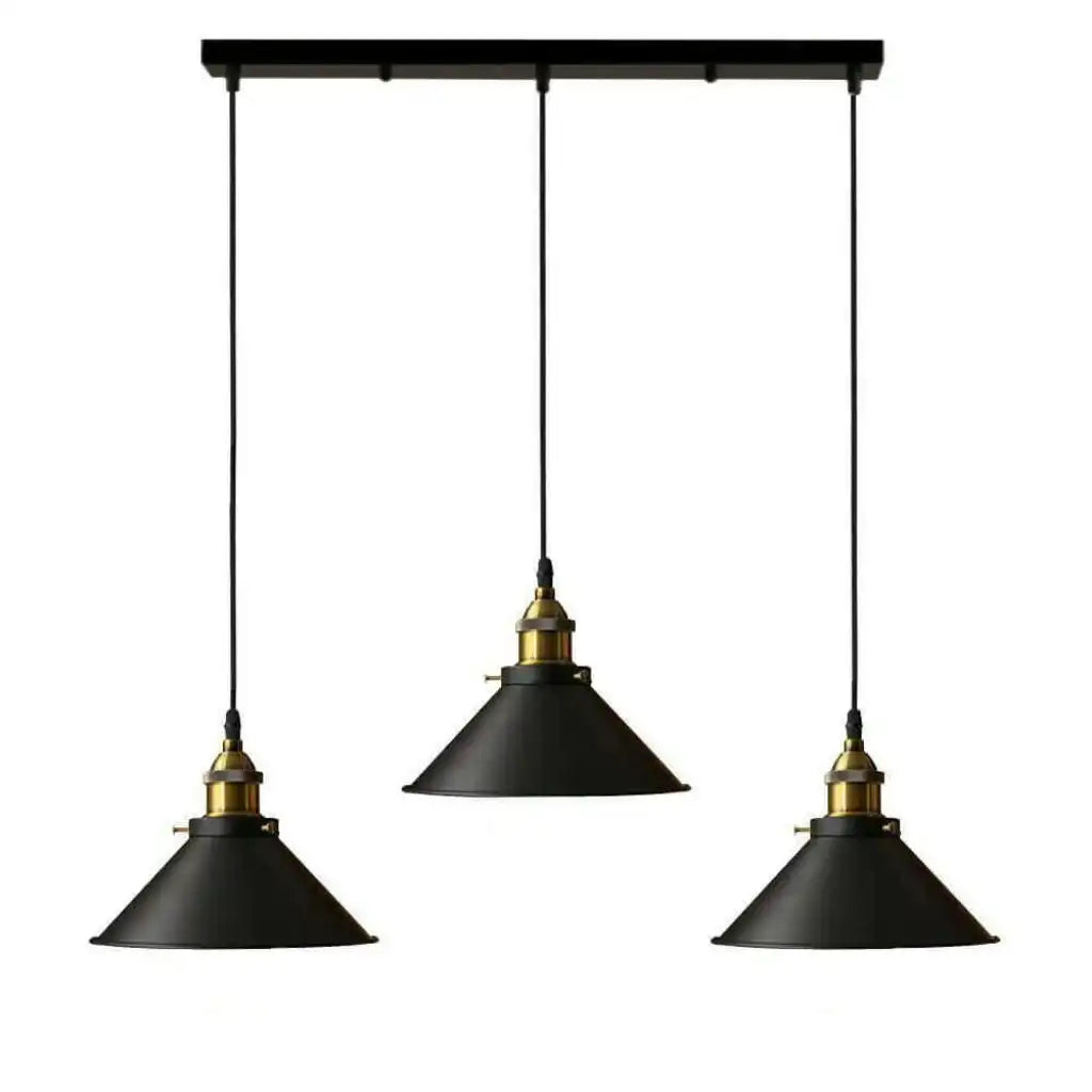 LEDSone Industrial Pendant Light with 3 Heads Cone Style Chandelier Home & Garden > Lighting > Lighting Fixtures > Ceiling Light Fixtures > Ceiling Lights > Metal Ceiling Lights > Pendant Lights emmy-jane-boutique.myshopify.com
