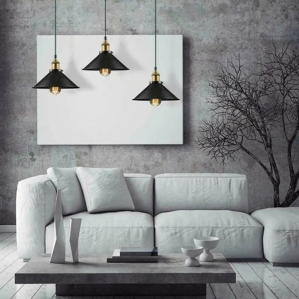 LEDSone Industrial Pendant Light with 3 Heads Cone Style Chandelier Home & Garden > Lighting > Lighting Fixtures > Ceiling Light Fixtures > Ceiling Lights > Metal Ceiling Lights > Pendant Lights emmy-jane-boutique.myshopify.com