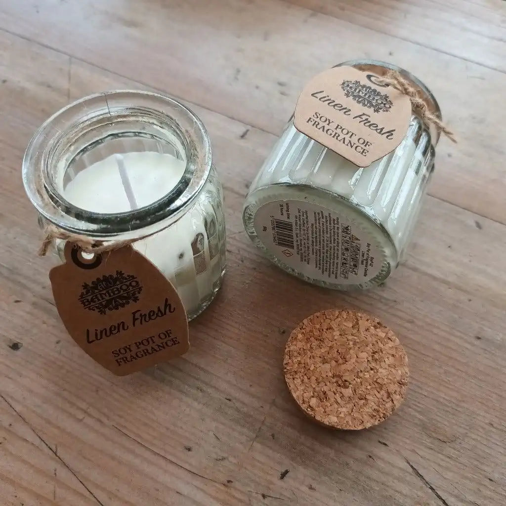 AW Bamboo Soy Wax Jar Candles - Set of 2 - Eco-Friendly Plastic Free Scented Candles Home & Garden > Decor > Home Fragrances > Candles > Soy Wax Candles > Eco-Friendly Candles emmy-jane-boutique.myshopify.com