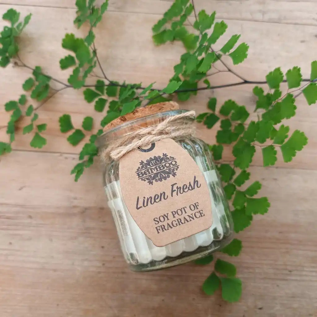 AW Bamboo Soy Wax Jar Candles - Set of 2 - Eco-Friendly Plastic Free Scented Candles Home & Garden > Decor > Home Fragrances > Candles > Soy Wax Candles > Eco-Friendly Candles emmy-jane-boutique.myshopify.com