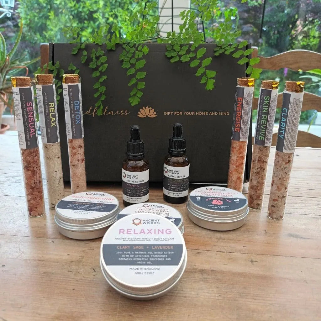 Ancient Wisdom Natural Gift Set - Self-Care Kit - Mindfulness & Serenity - Luxury Home Spa Set Health & Beauty > Personal Care > Cosmetics > Bath & Body Gift Sets > Natural Gift Sets emmy-jane-boutique.myshopify.com