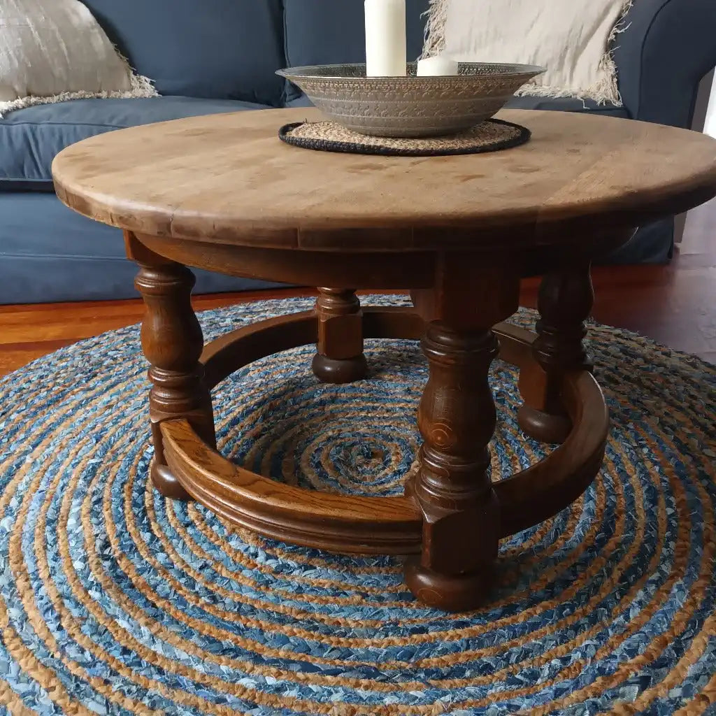 AW Artisan Eco-Friendly Rugs - Sustainable Jute & Recycled Denim - Fairly Traded - 3 Sizes Home & Garden > Decor > Rugs > Round Jute and Recycled Cotton Rugs > Eco-Friendly Rugs emmy-jane-boutique.myshopify.com