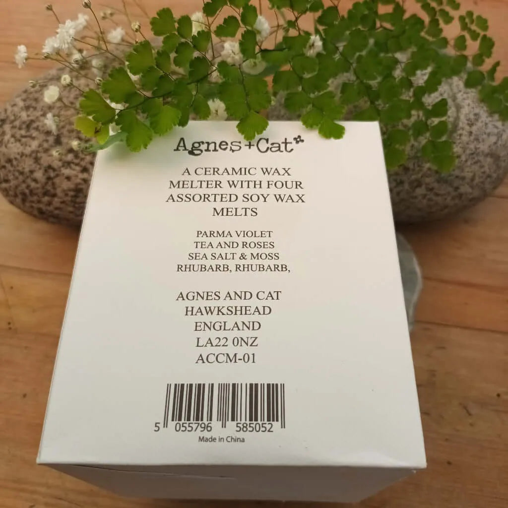 Agnes and Cat Ceramic Diffuser Gift Set with Soy Wax Melts - Agnes+Cat Home & Garden > Decor > Home Fragrance Accessories > Candle & Oil Warmers > Wax Melt Burners > Wax & Oil Burners Gift Sets > Ceramic Diffuser Gift Set with Soy Wax Melts > Agnes+Cat Gift Sets emmy-jane-boutique.myshopify.com