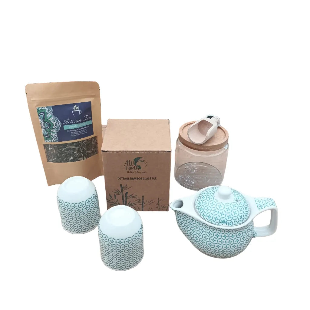 Emmy Jane Tea Gift Set Diffuser Teapot Cups Tea Storage Jar & Scoop Home & Garden > Kitchen & Dining > Tableware > Coffee & Tea Sets > Herbal Teapot Sets > Tea Gift Set Diffuser Teapot Cups Tea & Storage Jar emmy-jane-boutique.myshopify.com