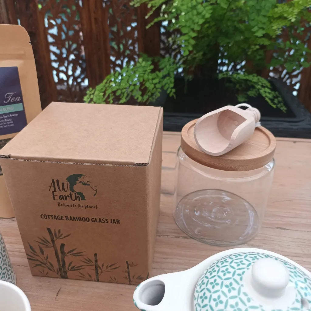 Emmy Jane Tea Gift Set Diffuser Teapot Cups Tea Storage Jar & Scoop Home & Garden > Kitchen & Dining > Tableware > Coffee & Tea Sets > Herbal Teapot Sets > Tea Gift Set Diffuser Teapot Cups Tea & Storage Jar emmy-jane-boutique.myshopify.com