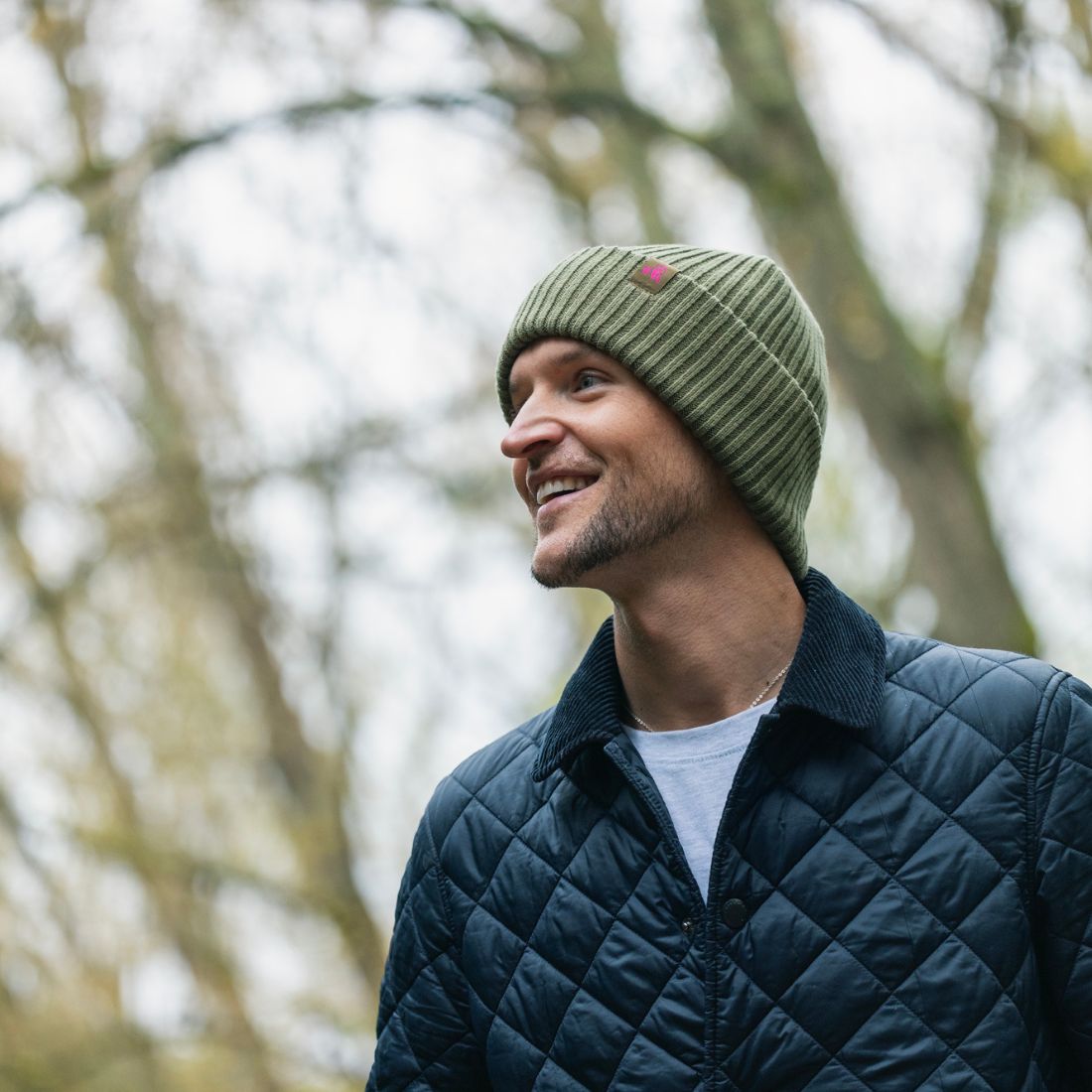 ribbed cotton beanie