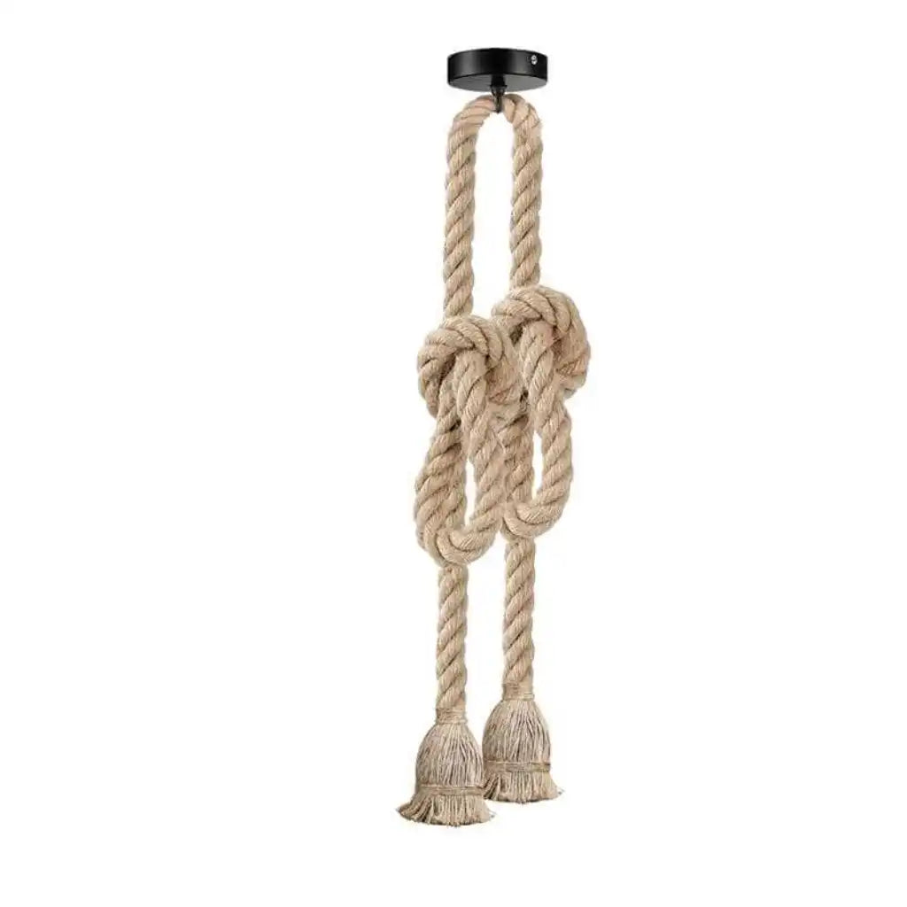 LEDSone Double Head Hemp Rope Pendant Light Home & Garden > Lighting > Lighting Fixtures > Ceiling Light Fixtures > Ceiling Lights > Pendant Lights > Hemp Rope Lights emmy-jane-boutique.myshopify.com