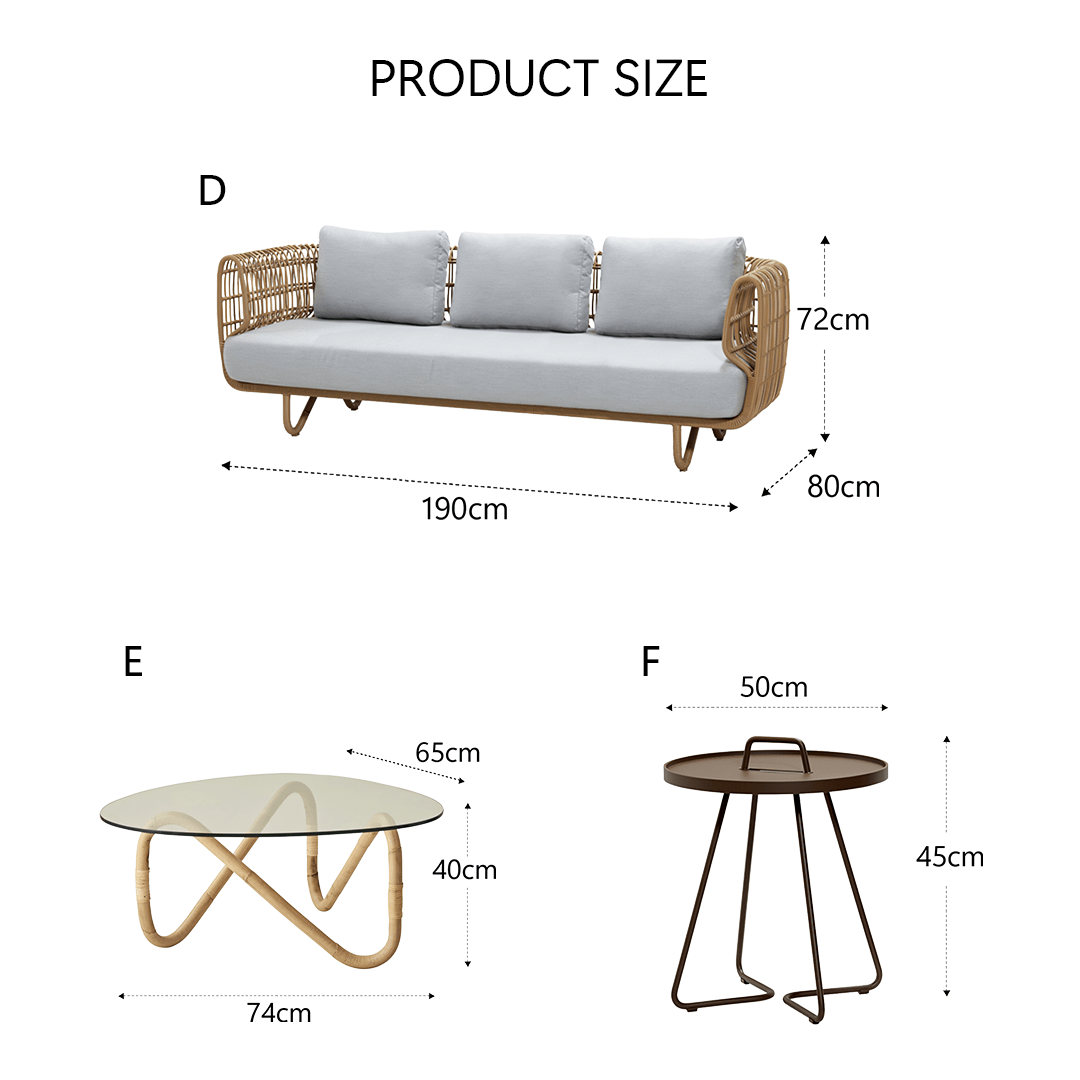 patio sofa set with coffee table