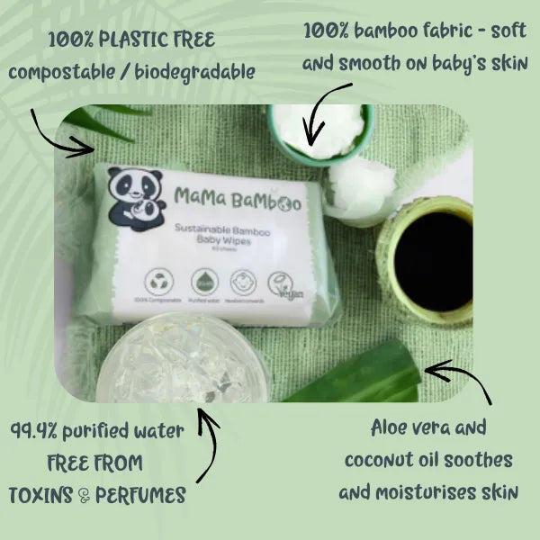 Mama Bamboo Mama Bamboo Sustainable Baby Wipes DS Baby & Toddler > Diapering > Baby Wipes > Natural Baby Wipes > Eco-Friendly Baby Wipes > Bamboo Baby Wipes > Mama Bamboo Sustainable Baby Wipes emmy-jane-boutique.myshopify.com