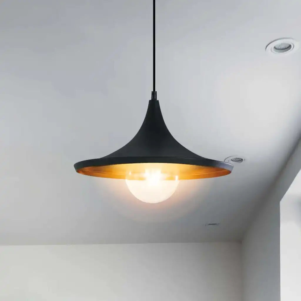 LEDSone Vintage Golden Interior Ceiling Pendant Light Home & Garden > Lighting > Lighting Fixtures > Ceiling Light Fixtures > Black Ceiling Lights > Black and Gold Metal Ceiling Lights > Modern Pendant Lights Black emmy-jane-boutique.myshopify.com