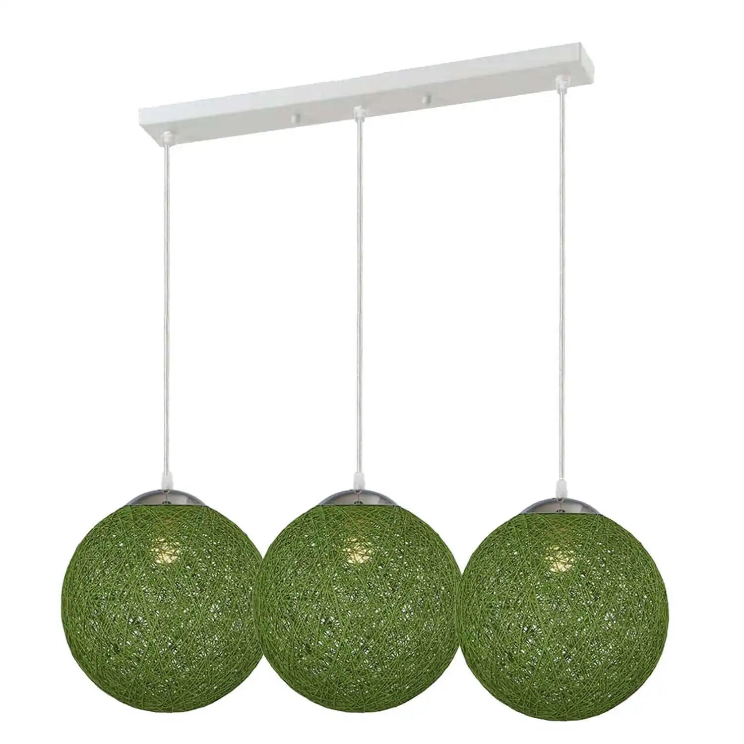 LEDSone Green Nordic Rattan Ceiling Light Home & Garden > Lighting > Lighting Fixtures > Ceiling Light Fixtures > Bamboo Ceiling Lights > Green Ceiling Lights > Pendant Lights > Bamboo Lights emmy-jane-boutique.myshopify.com