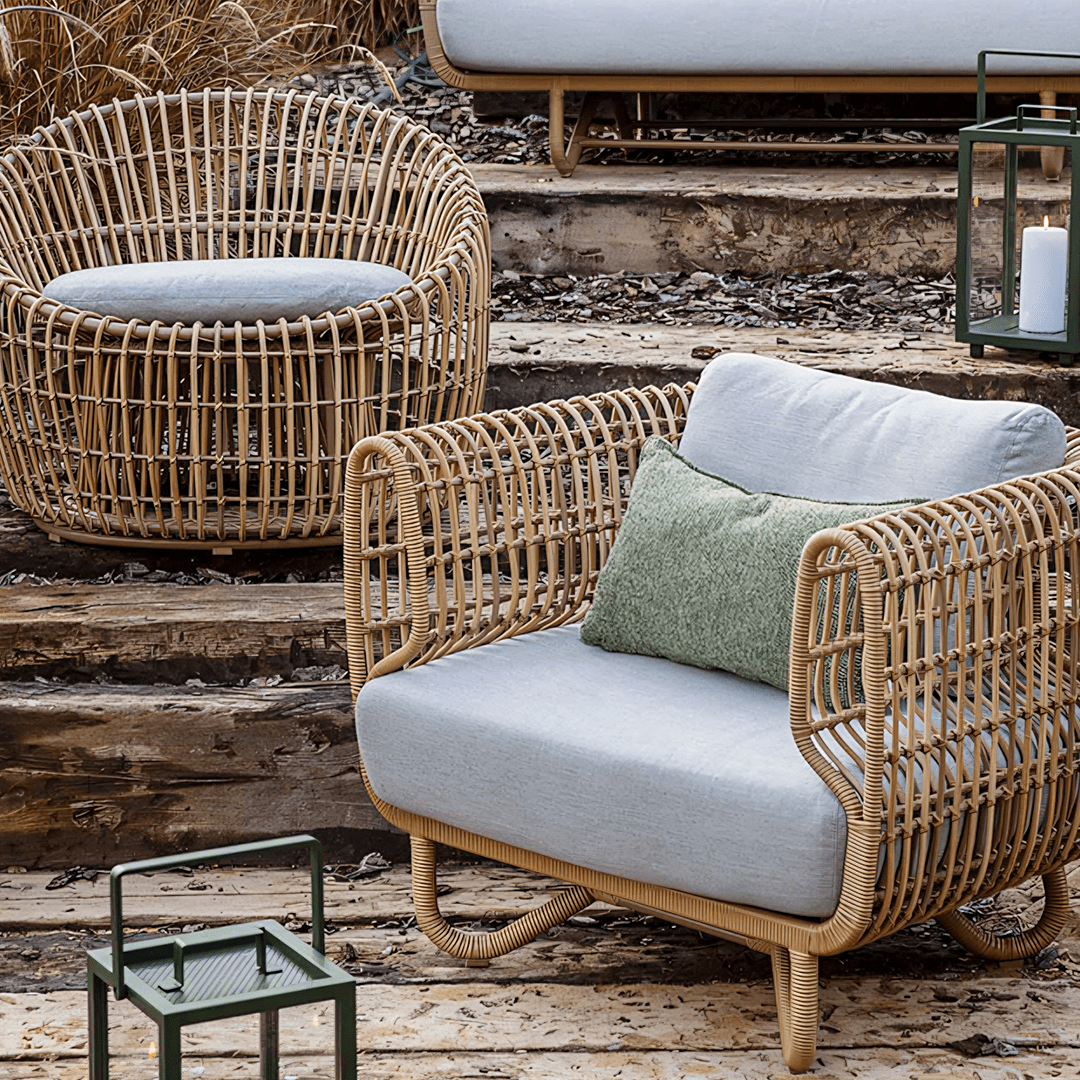 rattan sofa set