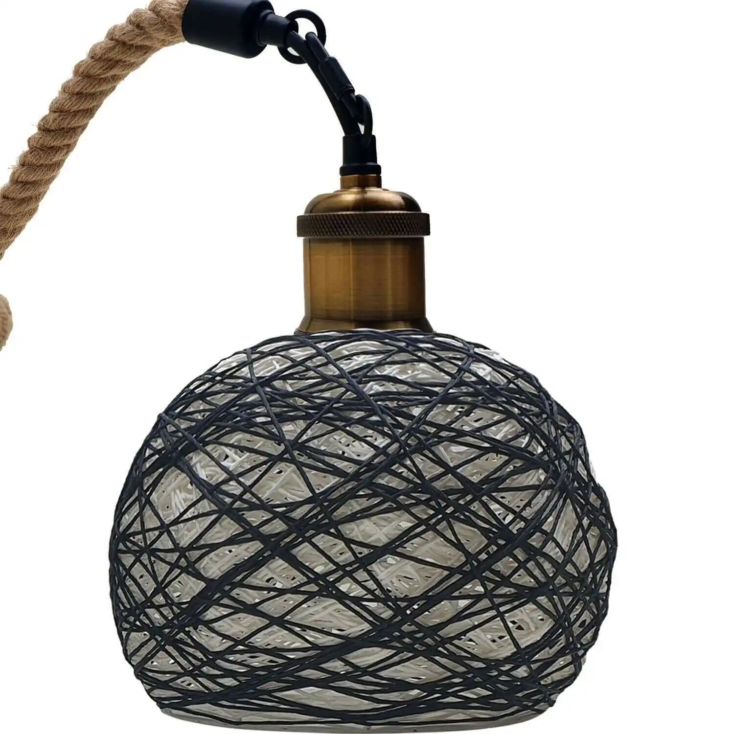 LEDSone Rattan Ceiling Light Lamp Hanging Hemp Rope Home & Garden > Lighting > Lighting Fixtures > Ceiling Light Fixtures > Ceiling Lights > Pendant Lights > Hemp Rope Lights emmy-jane-boutique.myshopify.com
