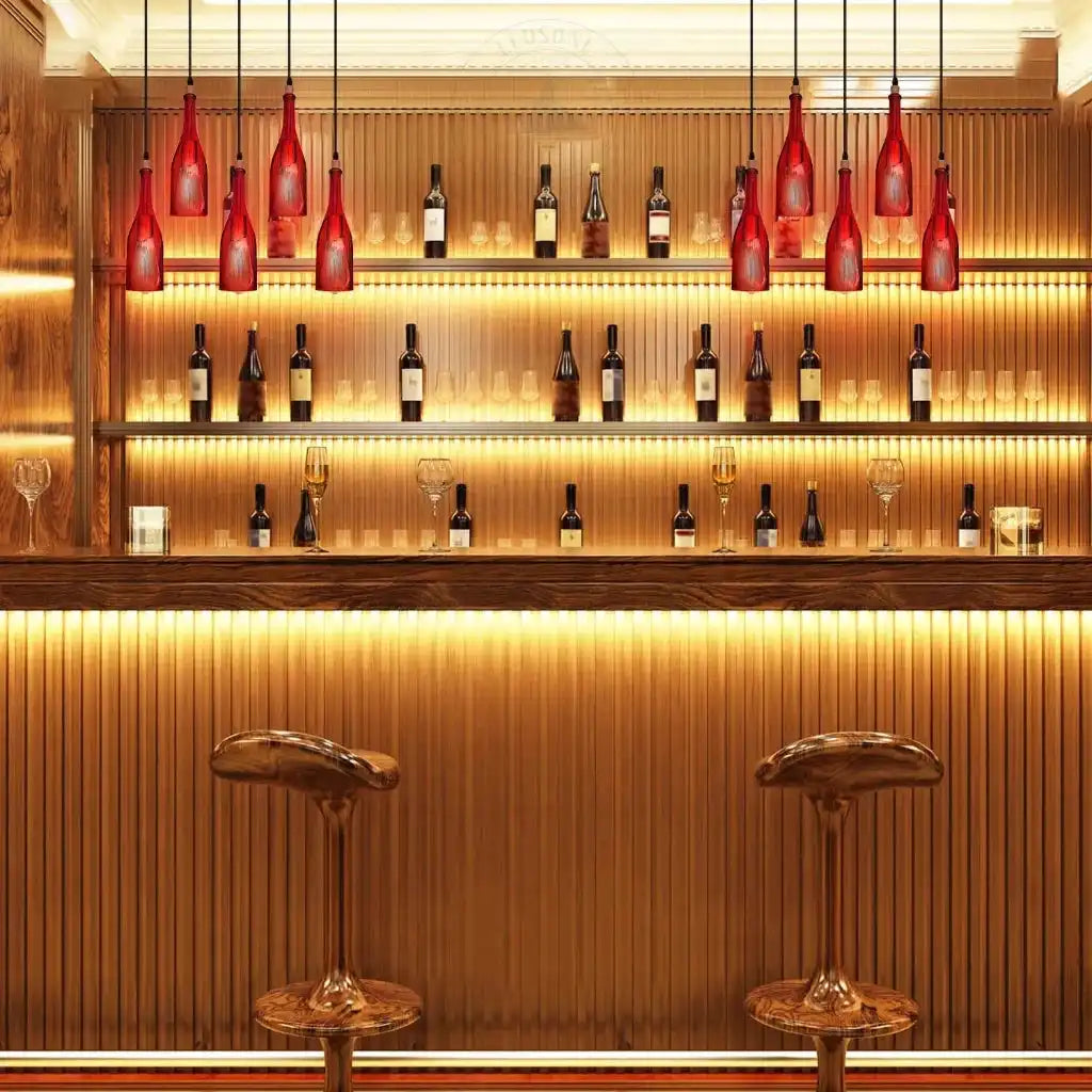 LEDSone Ceiling Loft Wine Bottle Pendant Light Chandeliers E27 Home & Garden > Lighting > Lighting Fixtures > Ceiling Light Fixtures > Ceiling Lights > Pendant Lights > Glass Bottle Lights emmy-jane-boutique.myshopify.com