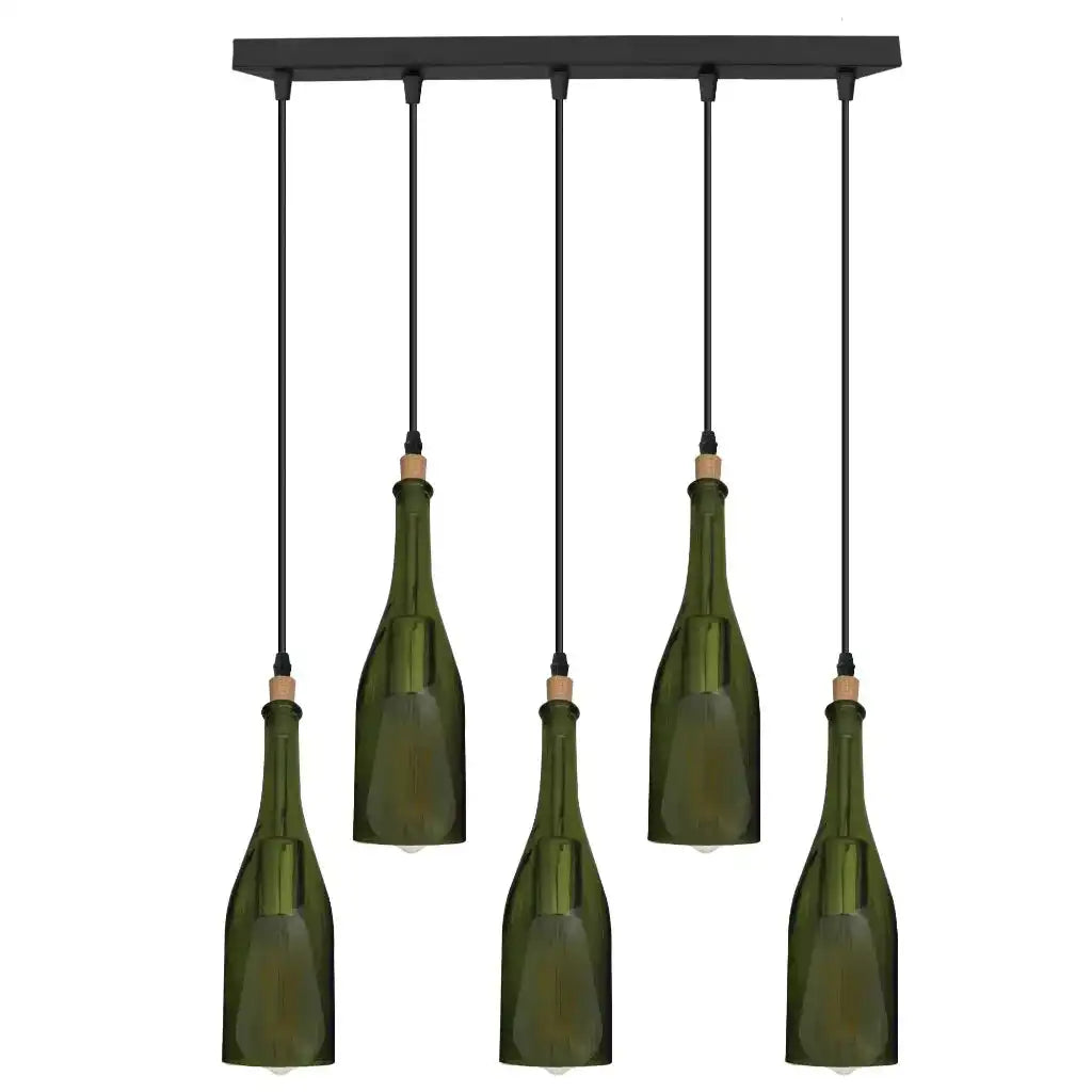 LEDSone Ceiling Loft Wine Bottle Pendant Light Chandeliers E27 Home & Garden > Lighting > Lighting Fixtures > Ceiling Light Fixtures > Ceiling Lights > Pendant Lights > Glass Bottle Lights emmy-jane-boutique.myshopify.com