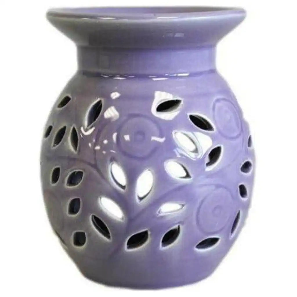 Emmy Jane Classic Ceramic Oil Burners - Floral Design - Choice of 5 Colours Home & Garden > Decor > Home Fragrance Accessories > Aroma Diffusers > Ceramic Oil Burners emmy-jane-boutique.myshopify.com