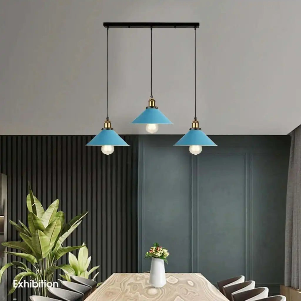 LEDSone Industrial Pendant Light with 3 Heads Cone Style Chandelier Home & Garden > Lighting > Lighting Fixtures > Ceiling Light Fixtures > Ceiling Lights > Metal Ceiling Lights > Pendant Lights emmy-jane-boutique.myshopify.com