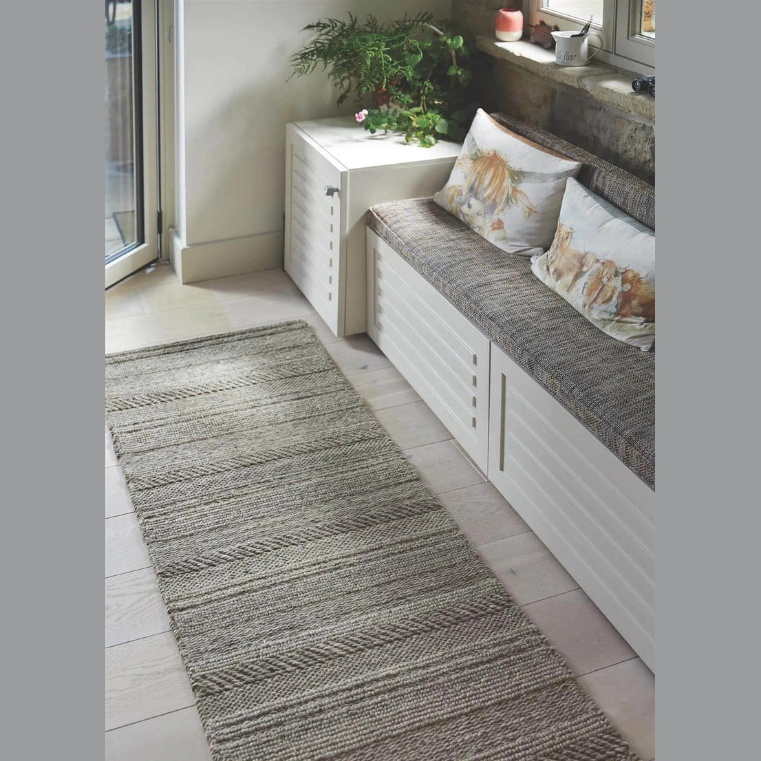 The Rugs Handwoven Rug - Chunky Natural Grey Knitted Rug Pure Wool Home & Garden > Decor > Rugs > Pure Wool Rugs > Handmade Indian Rugs > Sustainable Rugs > Luxury Indian Rugs > Eco-Friendly Wool Rugs > Handwoven Rugs > Chunky Natural Grey Knitted Rug emmy-jane-boutique.myshopify.com