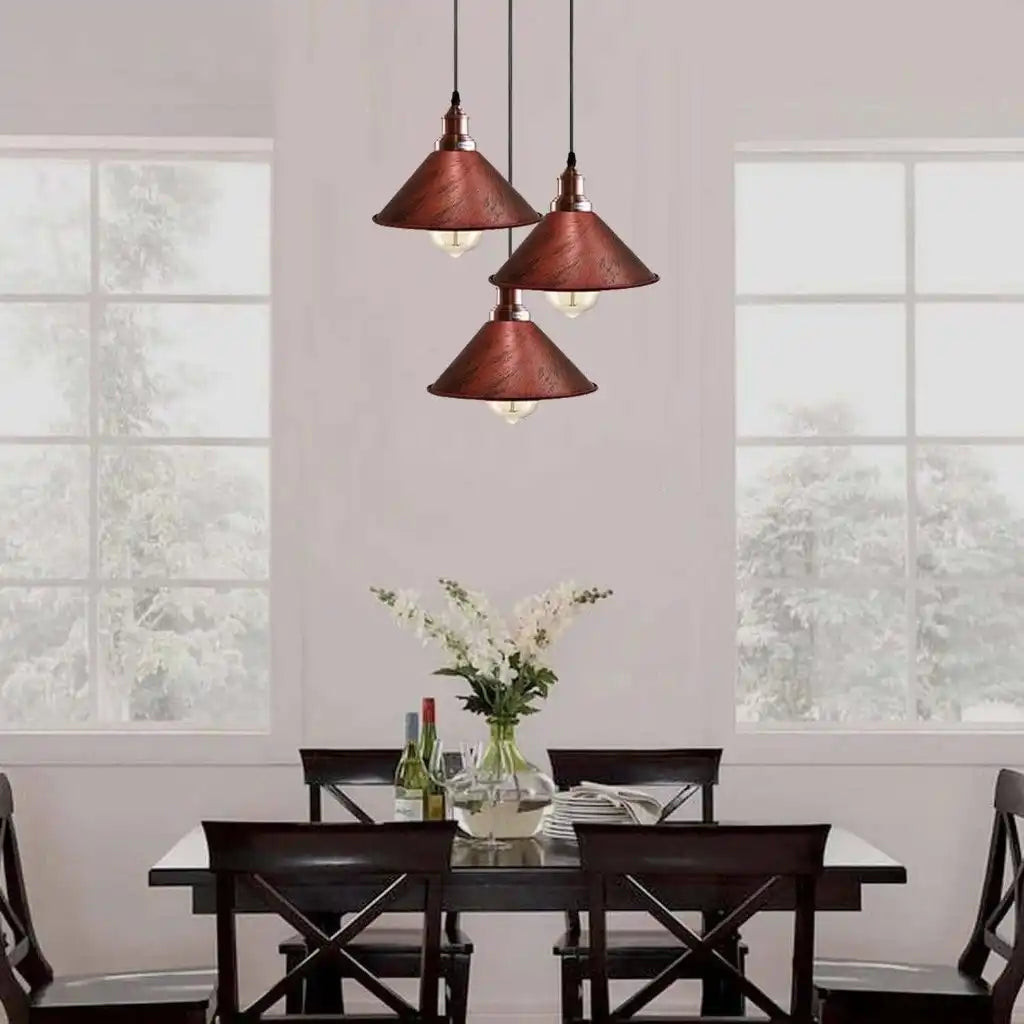 LEDSone Pendant Light Industrial Vintage Hanging Lamp - 3 Cluster Ceiling Light Home & Garden > Lighting > Lighting Fixtures > Ceiling Light Fixtures emmy-jane-boutique.myshopify.com