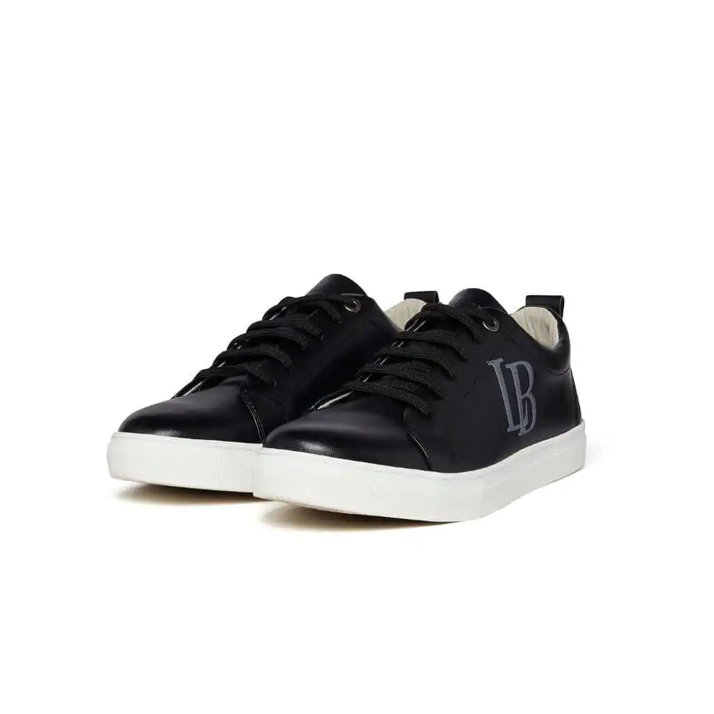 LaBante London Vegan Leather Trainers - LB Black Apple Leather Sneakers for Women Apparel & Accessories > Shoes > Womens Sneakers > Vegan Leather Trainers > LB Black Apple Leather Sneakers for Women emmy-jane-boutique.myshopify.com