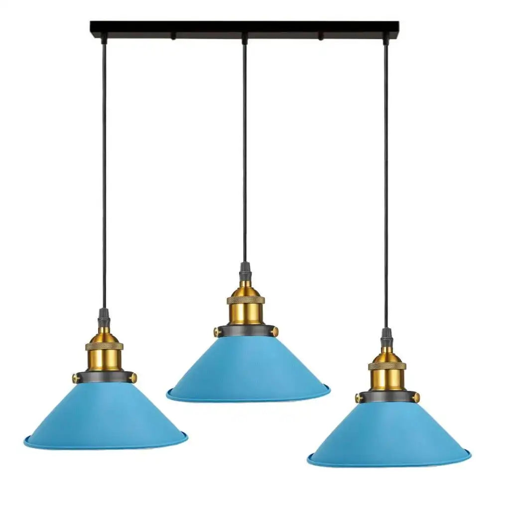 LEDSone Industrial Pendant Light with 3 Heads Cone Style Chandelier Home & Garden > Lighting > Lighting Fixtures > Ceiling Light Fixtures > Ceiling Lights > Metal Ceiling Lights > Pendant Lights emmy-jane-boutique.myshopify.com