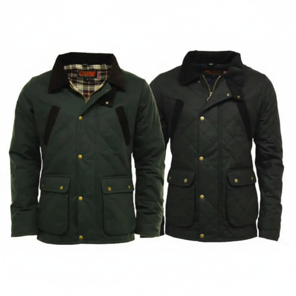 Game Quilted Wax Jacket - Game Oxford Apparel & Accessories > Clothing > Outerwear > Coats & Jackets > Quilted Wax Jacket > Game Speedway Jacket > Mens Waxed Cotton Coat emmy-jane-boutique.myshopify.com