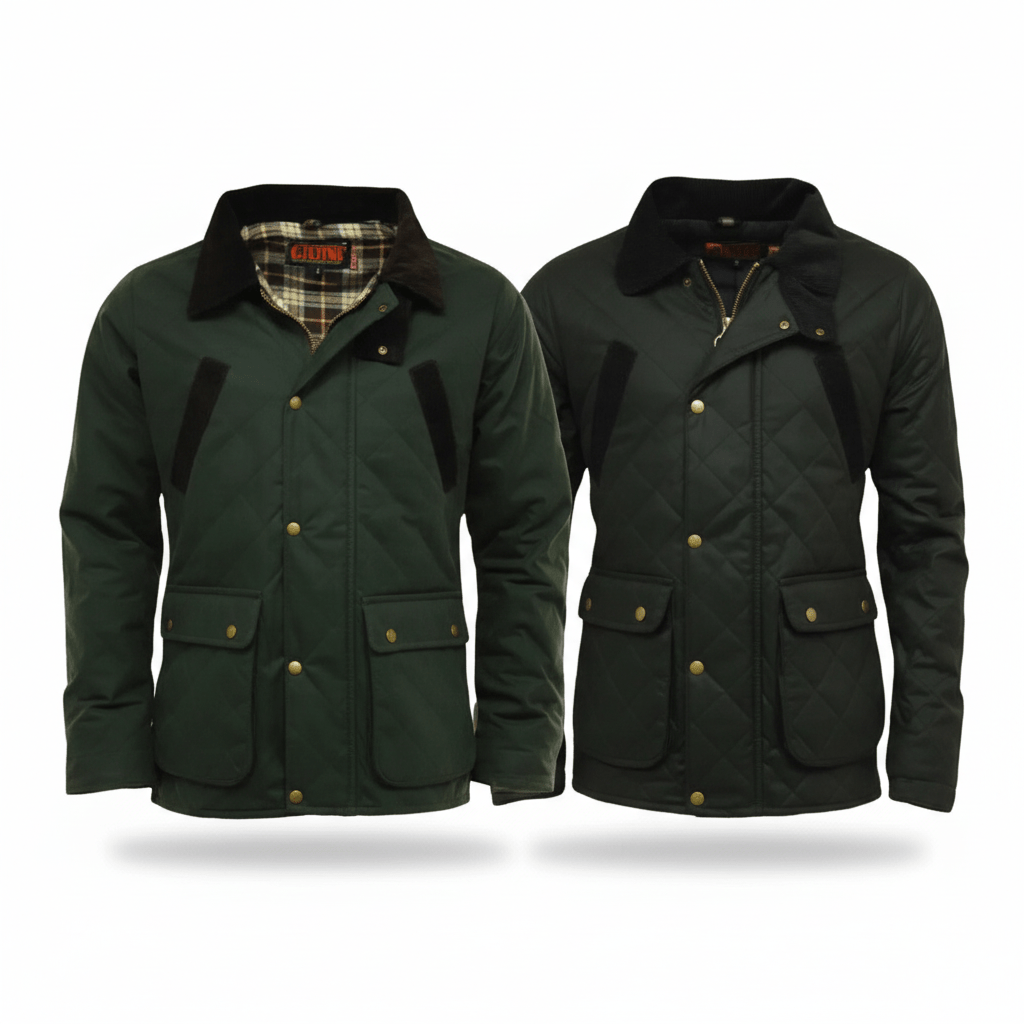 Quilted Wax Jacket - Game Oxford