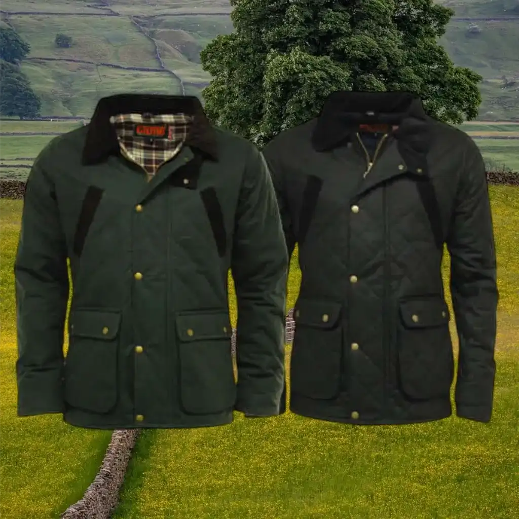 Game Quilted Wax Jacket - Game Oxford Apparel & Accessories > Clothing > Outerwear > Coats & Jackets > Quilted Wax Jacket > Game Speedway Jacket > Mens Waxed Cotton Coat emmy-jane-boutique.myshopify.com