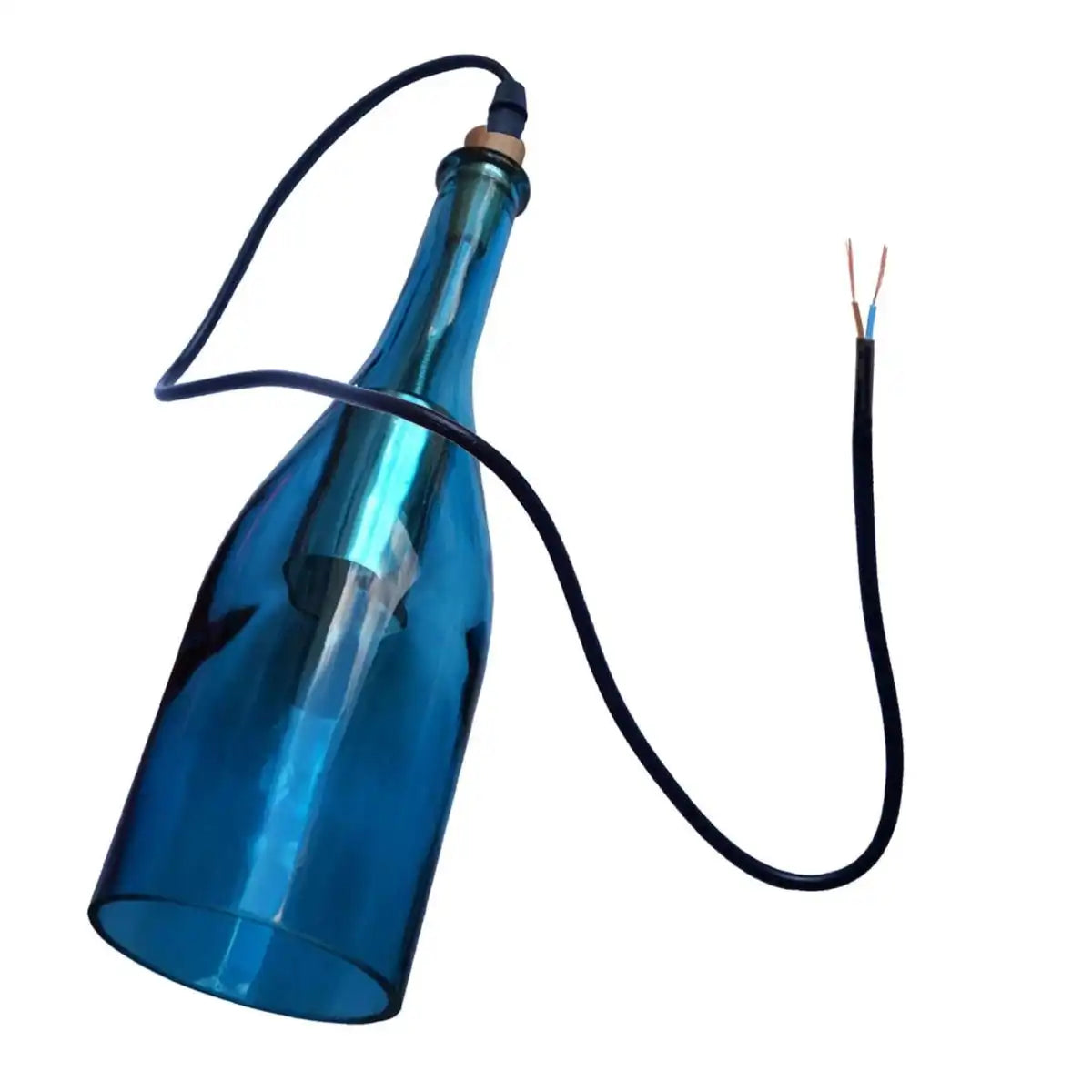 LEDSone Industrial Wine Bottle Cluster Pendant Light - 3 Glass Lampshade Home & Garden > Lighting > Lighting Fixtures > Ceiling Light Fixtures > Ceiling Lights > Pendant Lights > Glass Bottle Lights emmy-jane-boutique.myshopify.com