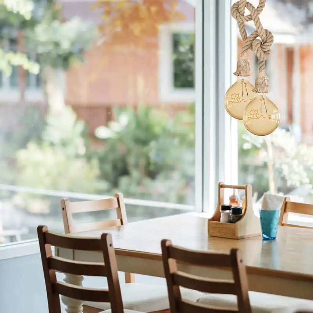 LEDSone Double Head Hemp Rope Pendant Light Home & Garden > Lighting > Lighting Fixtures > Ceiling Light Fixtures > Ceiling Lights > Pendant Lights > Hemp Rope Lights emmy-jane-boutique.myshopify.com