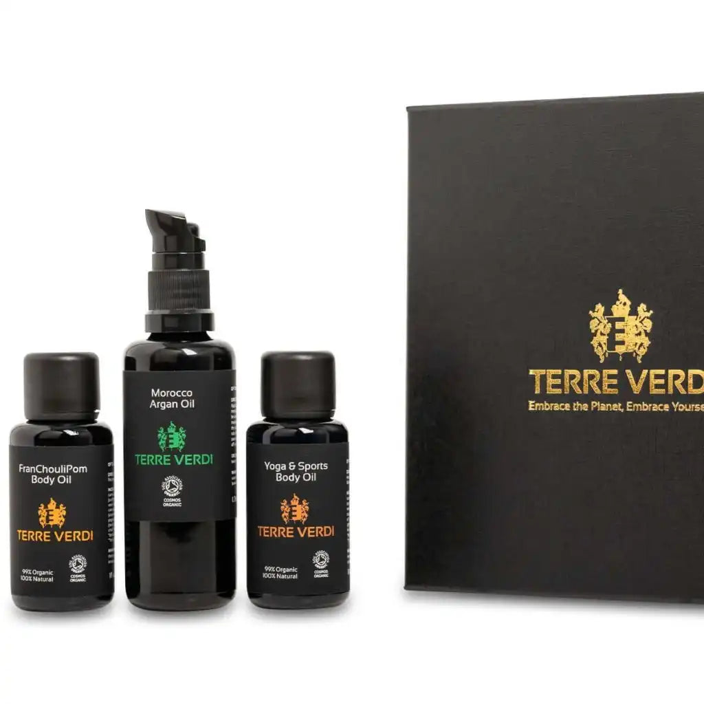 Terre Verdi Organic Skincare The Face & Body Oil Box – Organic Bodycare Gift Set Health & Beauty > Personal Care > Cosmetics > Skin Care > Gift Sets > Bath and Body Gift Set > Luxury Skincare Gift set emmy-jane-boutique.myshopify.com