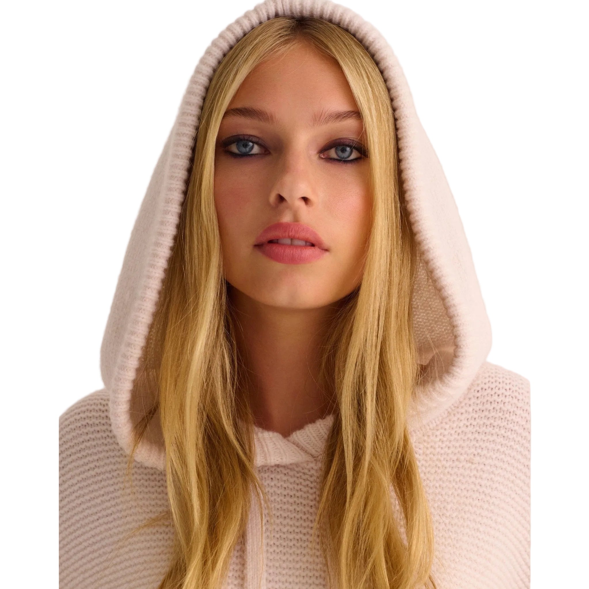 lightweight knit hoodie