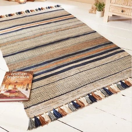 Handmade cotton rug