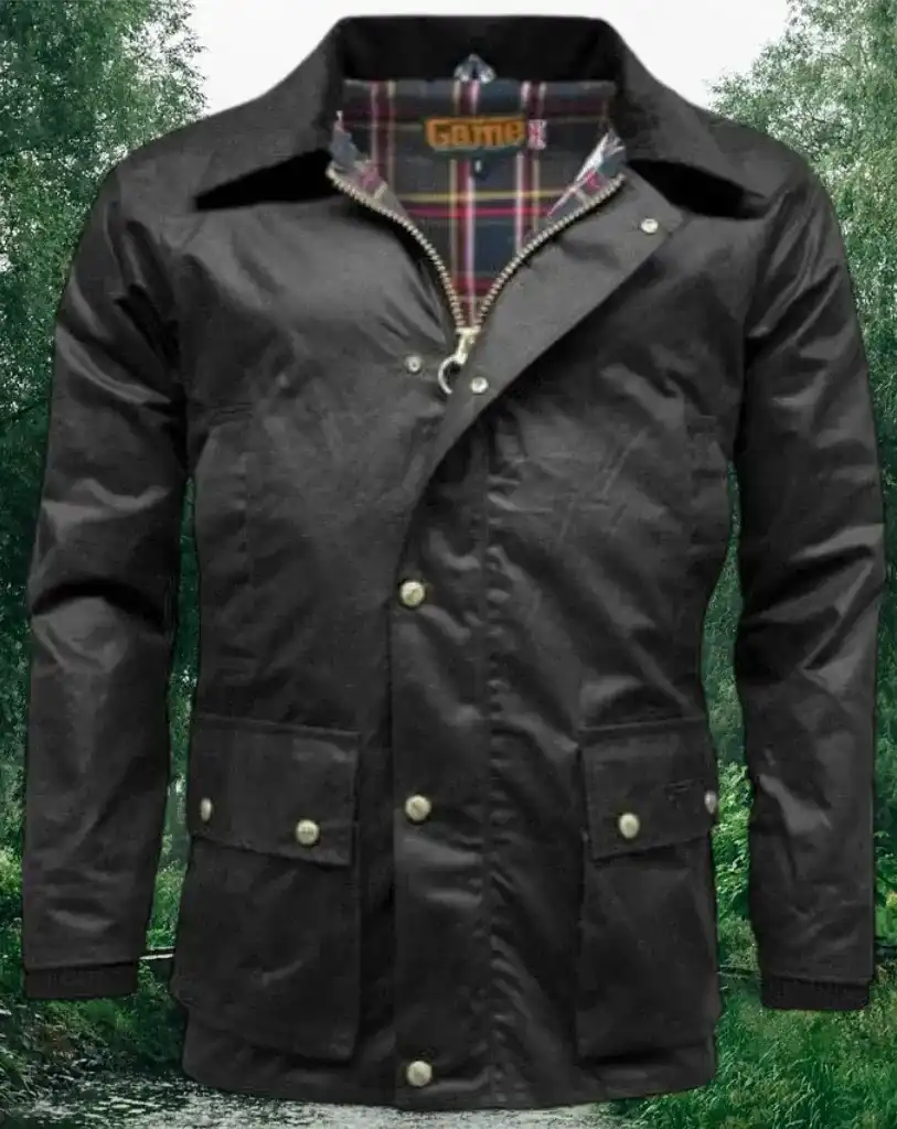 Game Antique Wax Jacket - Game Barker Apparel & Accessories > Clothing > Outerwear > Coats & Jackets > Wax Jacket > Game Jacket > Mens Waxed Cotton Coat emmy-jane-boutique.myshopify.com