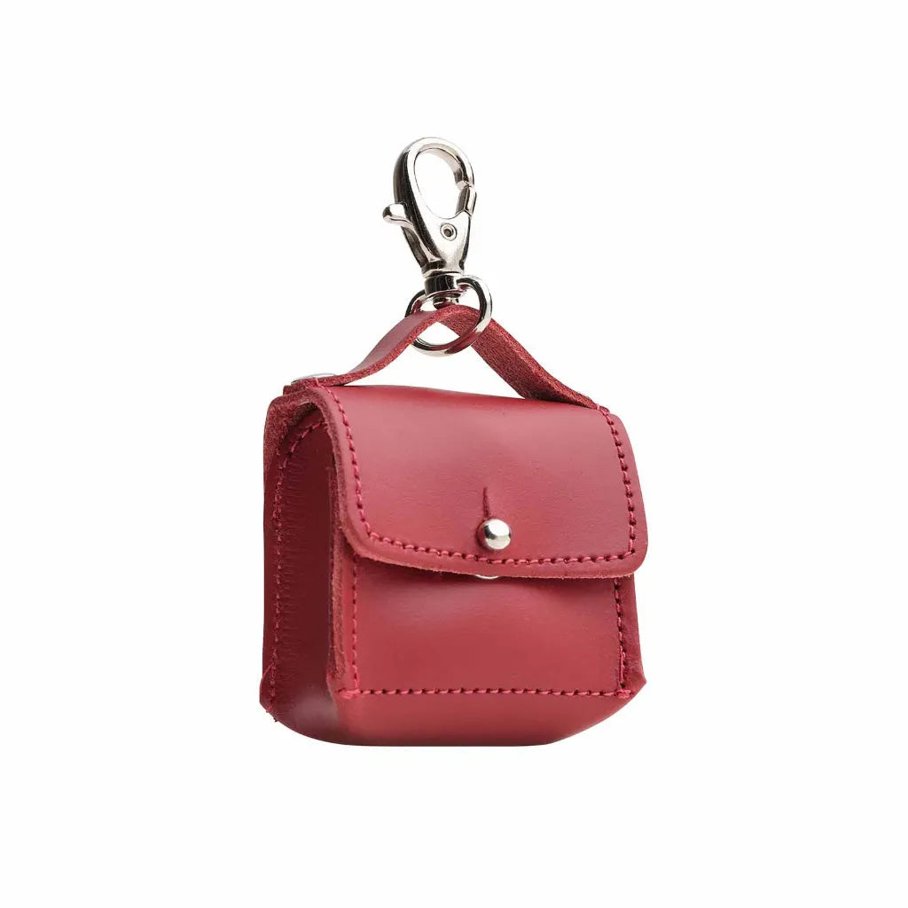 Zatchels Handmade Mini bag charm - Red Leather bag charm emmy-jane-boutique.myshopify.com
