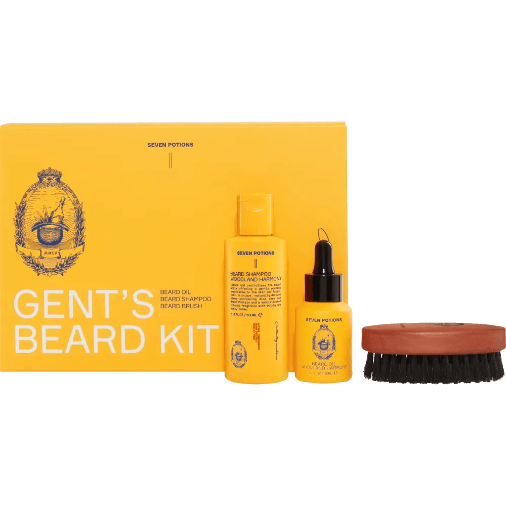 Seven Potions Beard Grooming Set - Beard Oil, Beard Shampoo, Beard Brush Beard Grooming Kit emmy-jane-boutique.myshopify.com