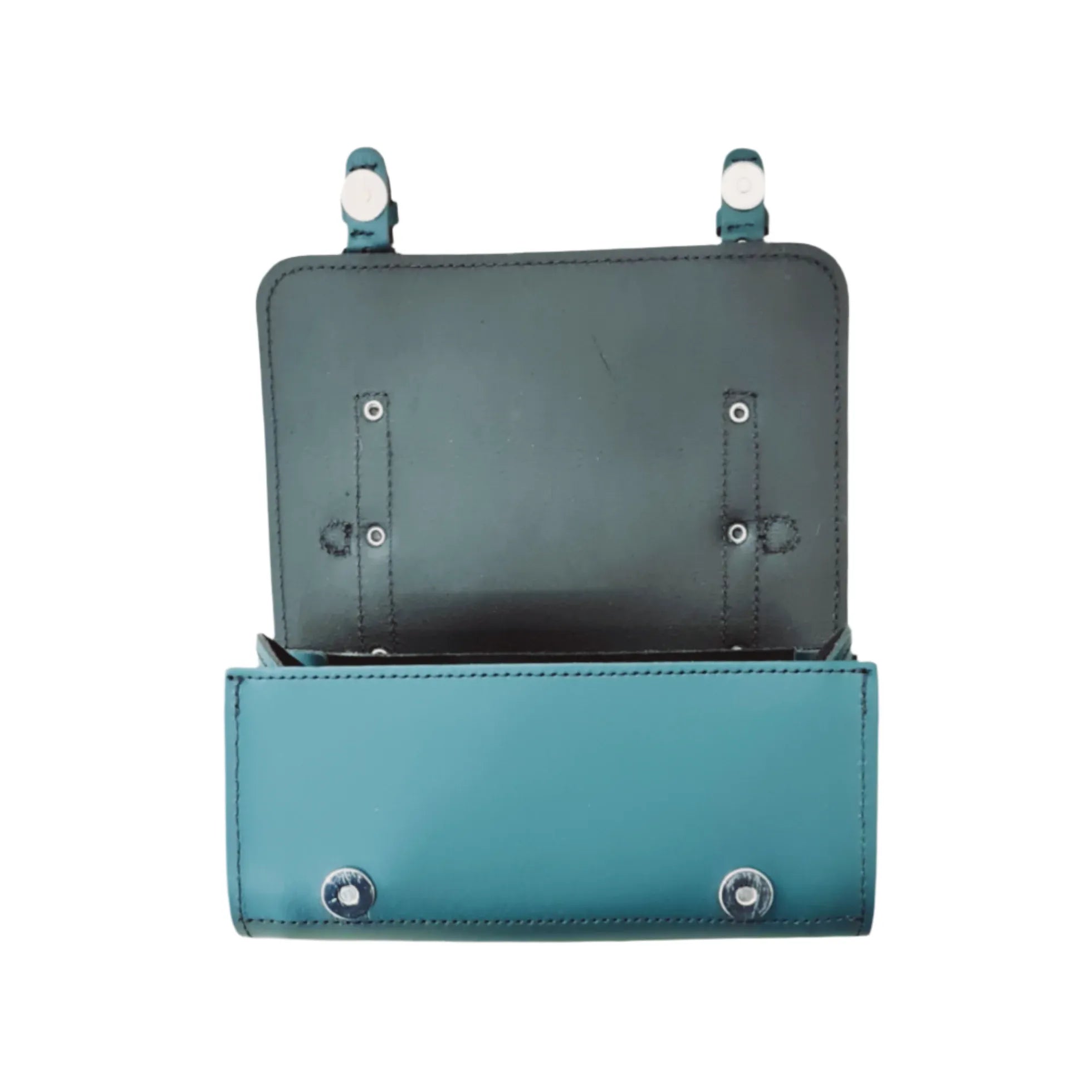 Zatchels Handmade Leather Bowler Bag - Teal Cross Body Bag emmy-jane-boutique.myshopify.com