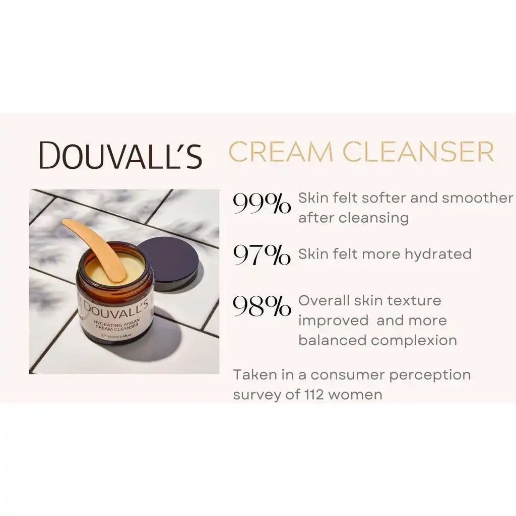 Douvalls Beauty Natural Cleanser - Organic Argan Nourishing Cream Make Up Remover Health & Beauty > Personal Care > Cosmetics > Skin Care > Facial Cleansers > Natural Cleansers > Organic Argan Nourishing Cream Make Up Removers emmy-jane-boutique.myshopify.com