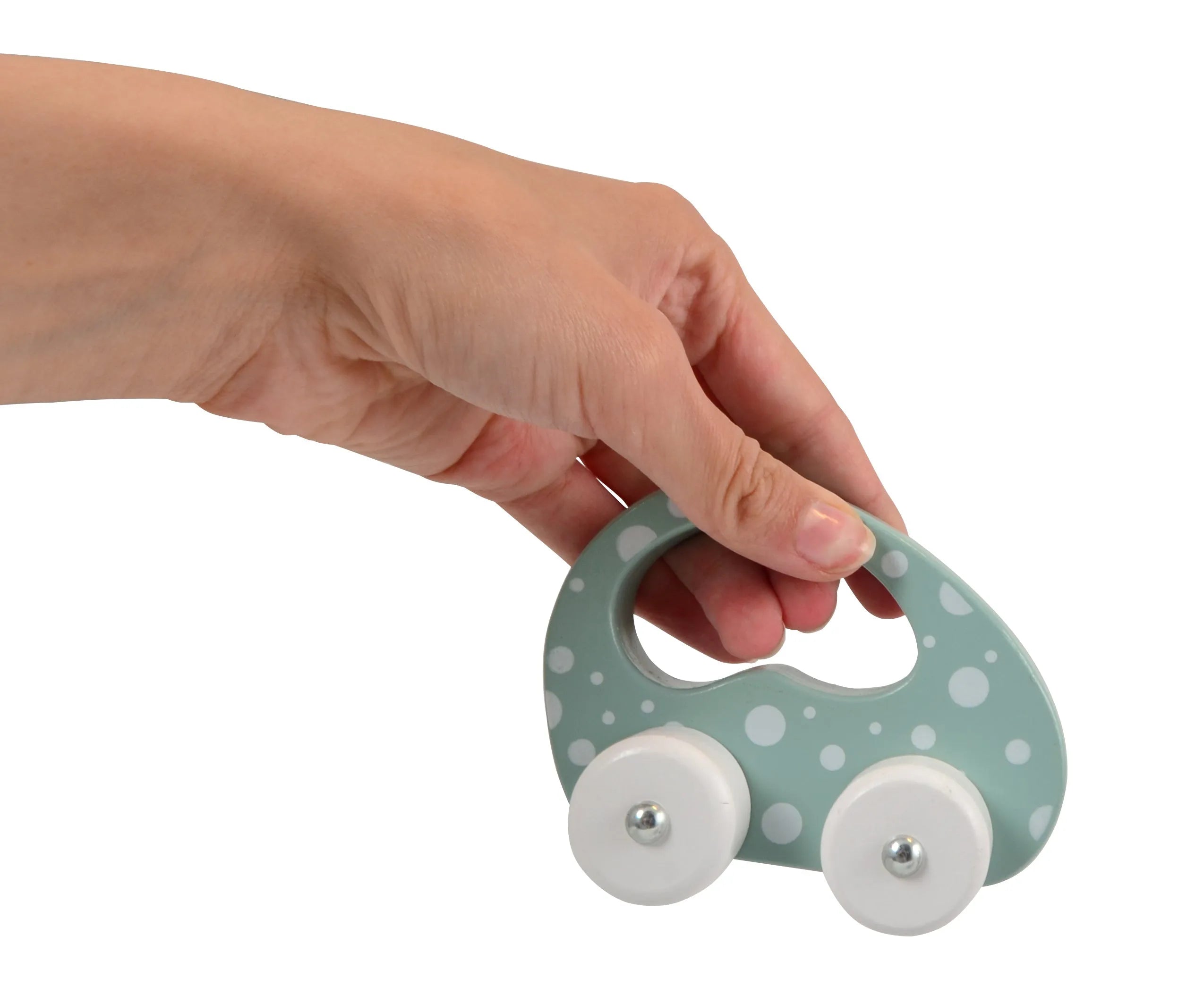 Baby&More Chunky Wooden Toy Car - 12 Months + Yellow Pink Peach Toys & Games > Toys > Play Vehicles > Toy Cars > Wooden Toy Cars emmy-jane-boutique.myshopify.com