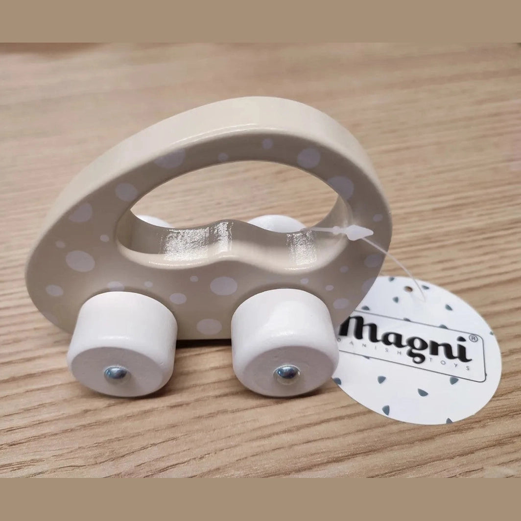 Baby&More Chunky Wooden Toy Car - 12 Months + Yellow Pink Peach Toys & Games > Toys > Play Vehicles > Toy Cars > Wooden Toy Cars emmy-jane-boutique.myshopify.com